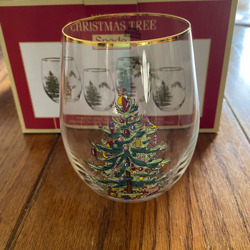 Spode Stemless Wine Glass Set (530 ml), 19 ounce